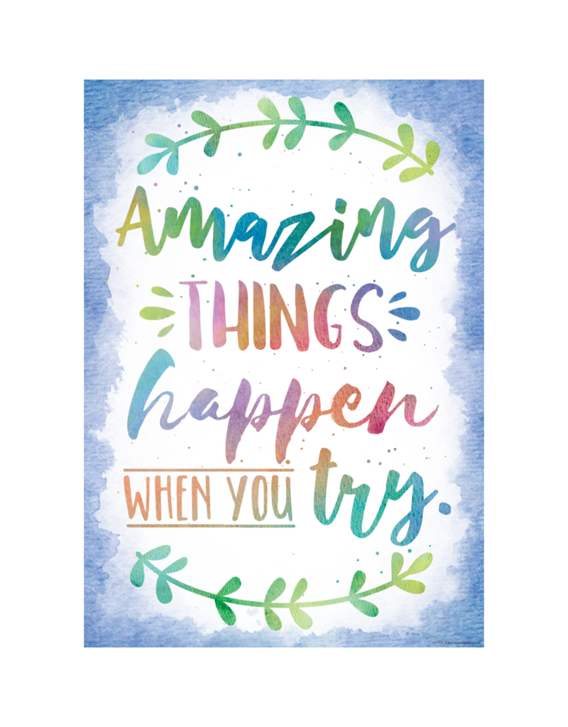 Amazing Things Happen When You Try Positive Poster