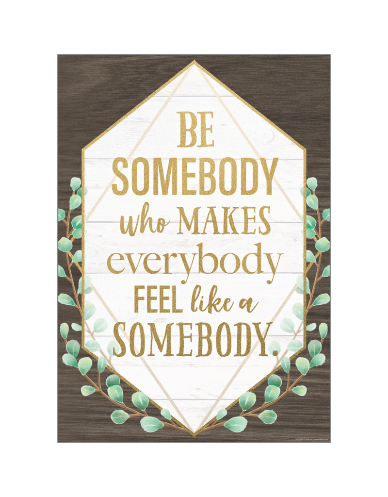 Be Somebody Who Makes Everybody Feel like a Somebody Positive Poster