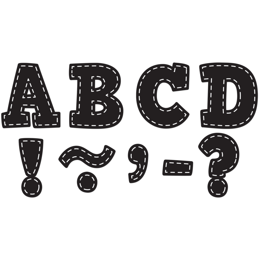 Black block cheap letters