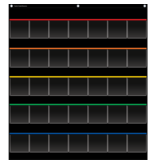 Black Storage Pocket Chart