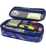 Pencil Case: Blue Camo