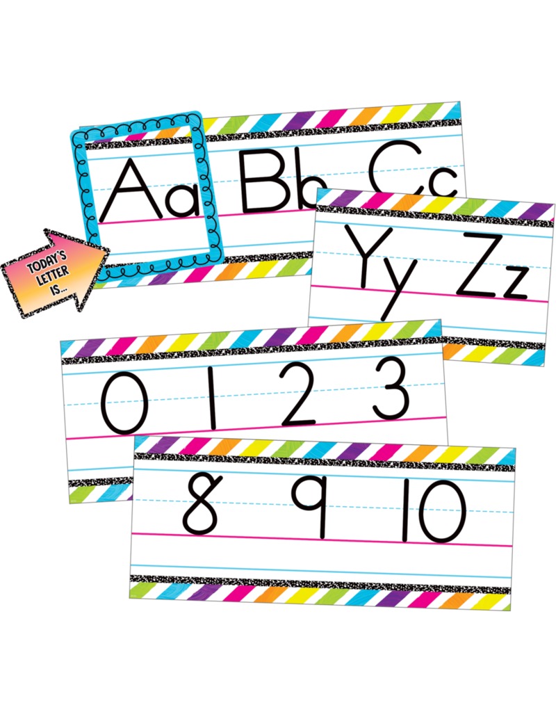 Brights 4Ever Alphabet Line Bulletin Board