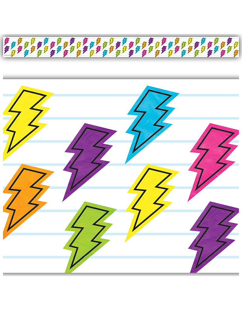 Brights 4Ever Lightning Bolts Straight Border Trim