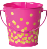 Bucket:  Pink Confetti