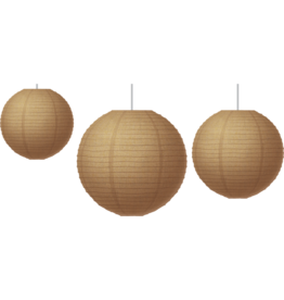 Burlap Paper Lanterns