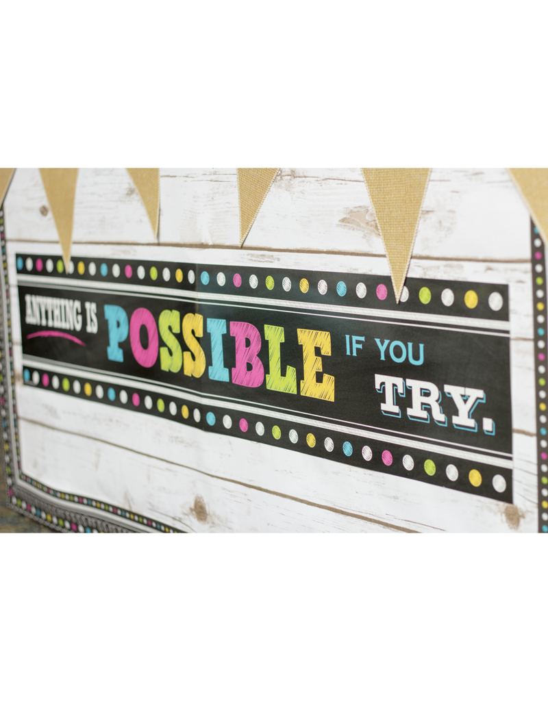 Chalkboard Brights Anything is Possible Banner