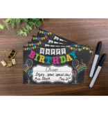 Chalkboard Brights Happy Birthday Awards