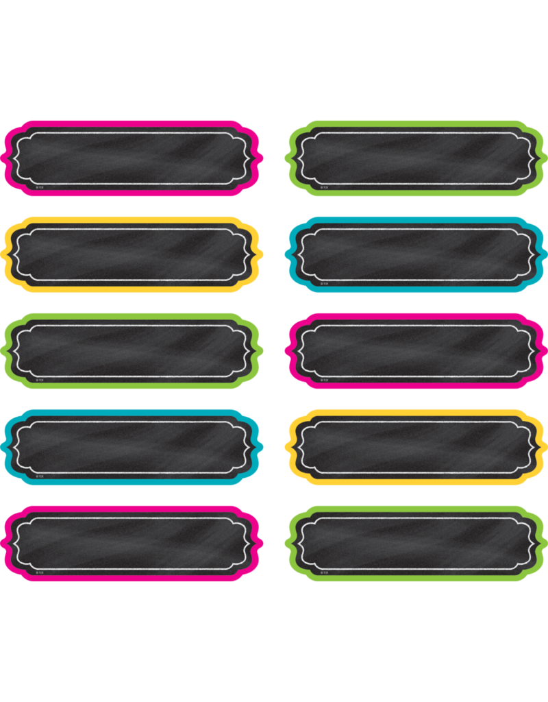 Chalkboard Brights Labels