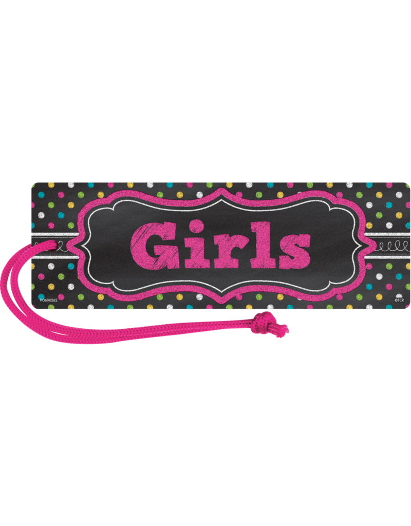 Chalkboard Brights Magnetic Girls Pass