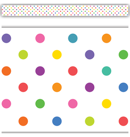 Colorful Dots Straight Border Trim