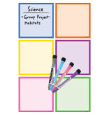 Colorful Dry-Erase Magnetic Square Notes