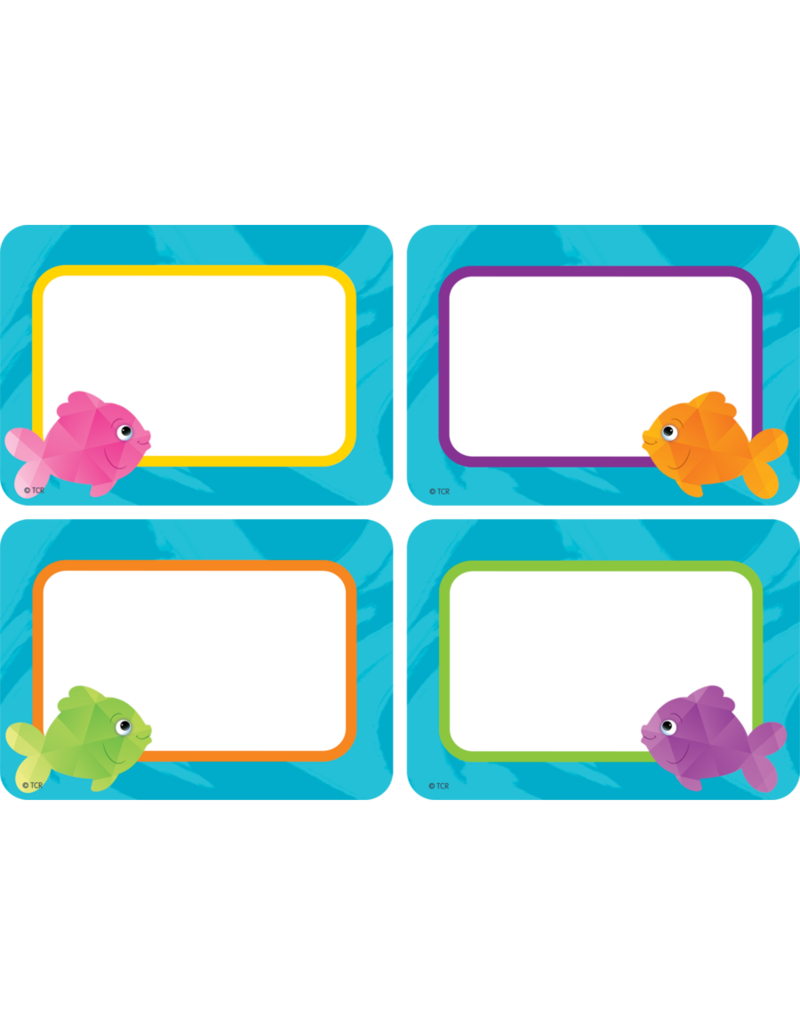 Colorful Fish Name Tags/Labels - Multi-Pack