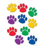 Colorful Paw Prints Accents