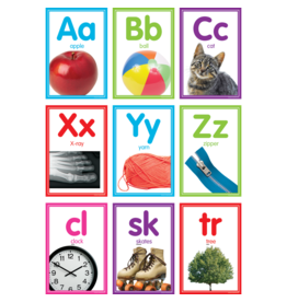 Colorful Photo Alphabet Cards Bulletin Board