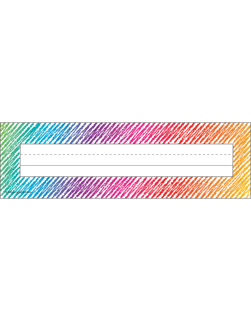 Colorful Scribble Name Plates