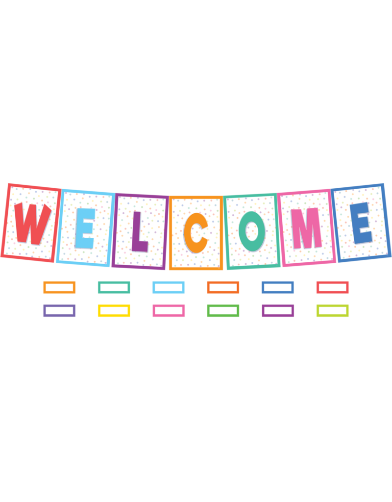 Colorful Welcome Bulletin Board - Tools 4 Teaching