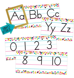 Confetti Alphabet Line Bulletin Board