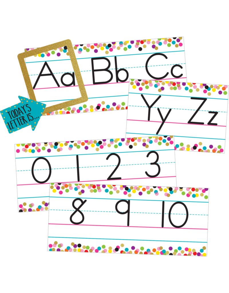 Confetti Alphabet Line Bulletin Board