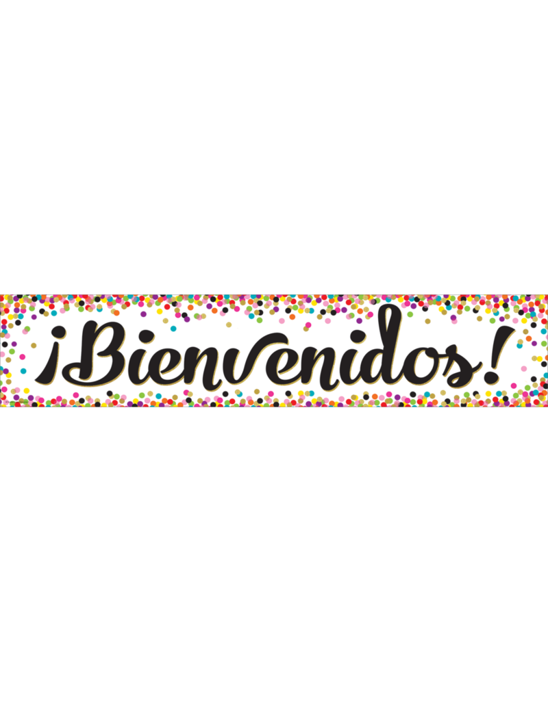 *Confetti Bienvenidos Banner