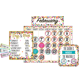 Confetti Calendar Bulletin Board Display