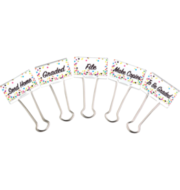 Confetti Classroom Management Large Binder Clips