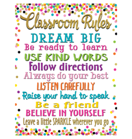 Confetti Classroom Rules Chart