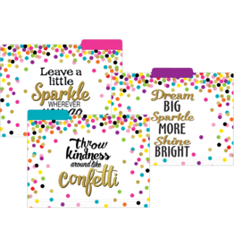 Confetti File Folders