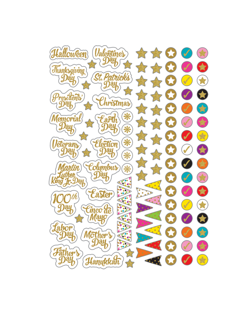 Confetti Lesson Planner with stickers