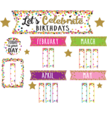 Confetti Lets Celebrate Birthdays Mini Bulletin Board