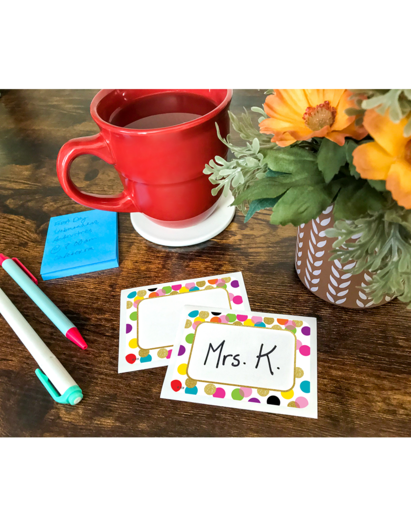 Confetti Name Tags/Labels