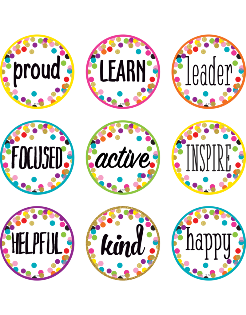 Confetti Positive Words Mini Accents