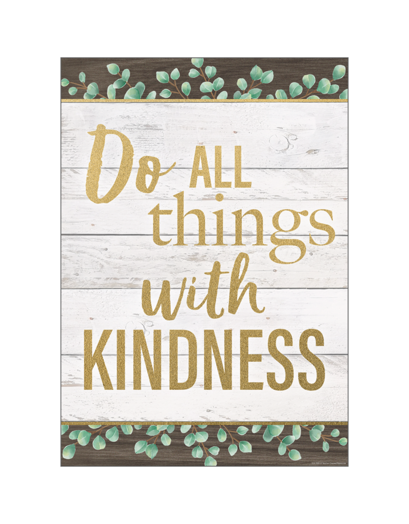 Do All Things With Kindness Positive Poster