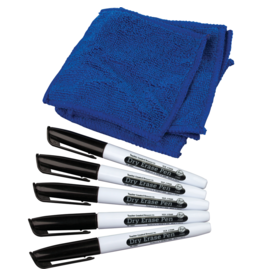 Dry Erase Pens & Microfiber Towels Set