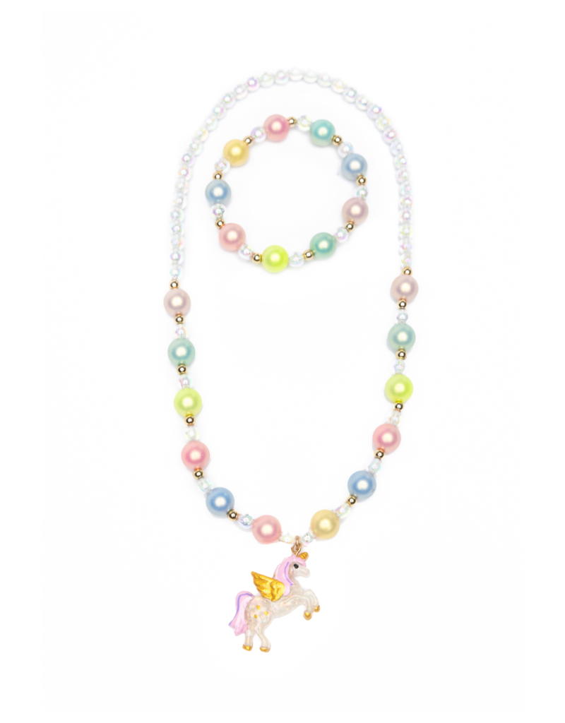 Happy-Go-Unicorn Necklace/Bracelet Set