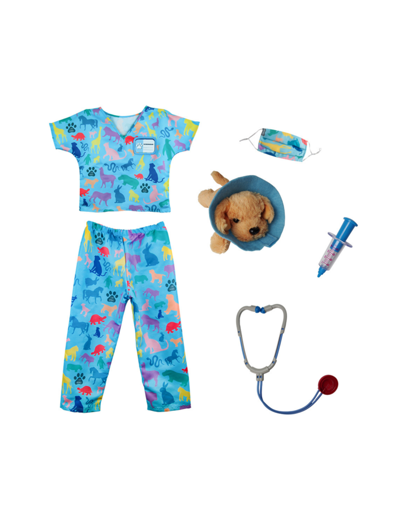 Veterinarian Scrubs With Accessories, Size 5-6