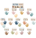 Everyone is Welcome Helping Hands Mini Bulletin Board