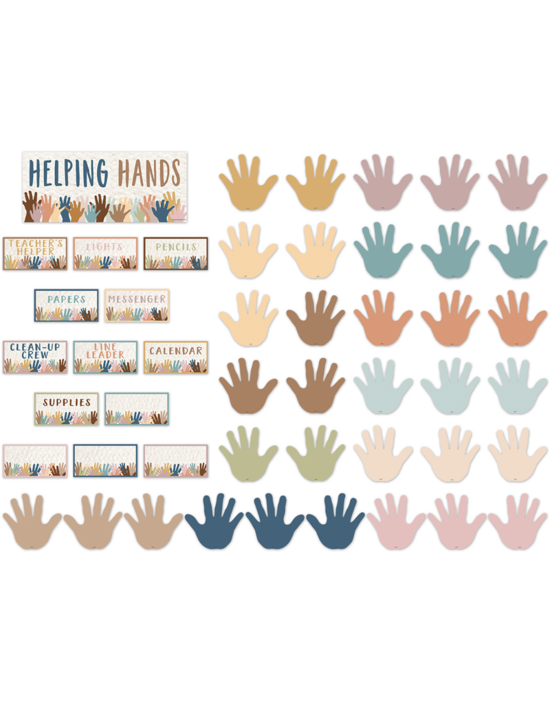 Everyone is Welcome Helping Hands Mini Bulletin Board