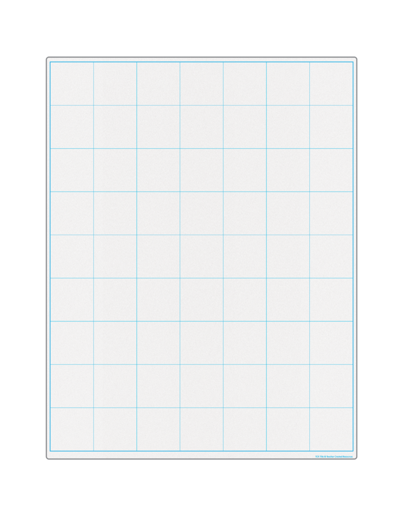 Graphing Grid Large Squares Write-On/Wipe-Off Chart - 882319018460