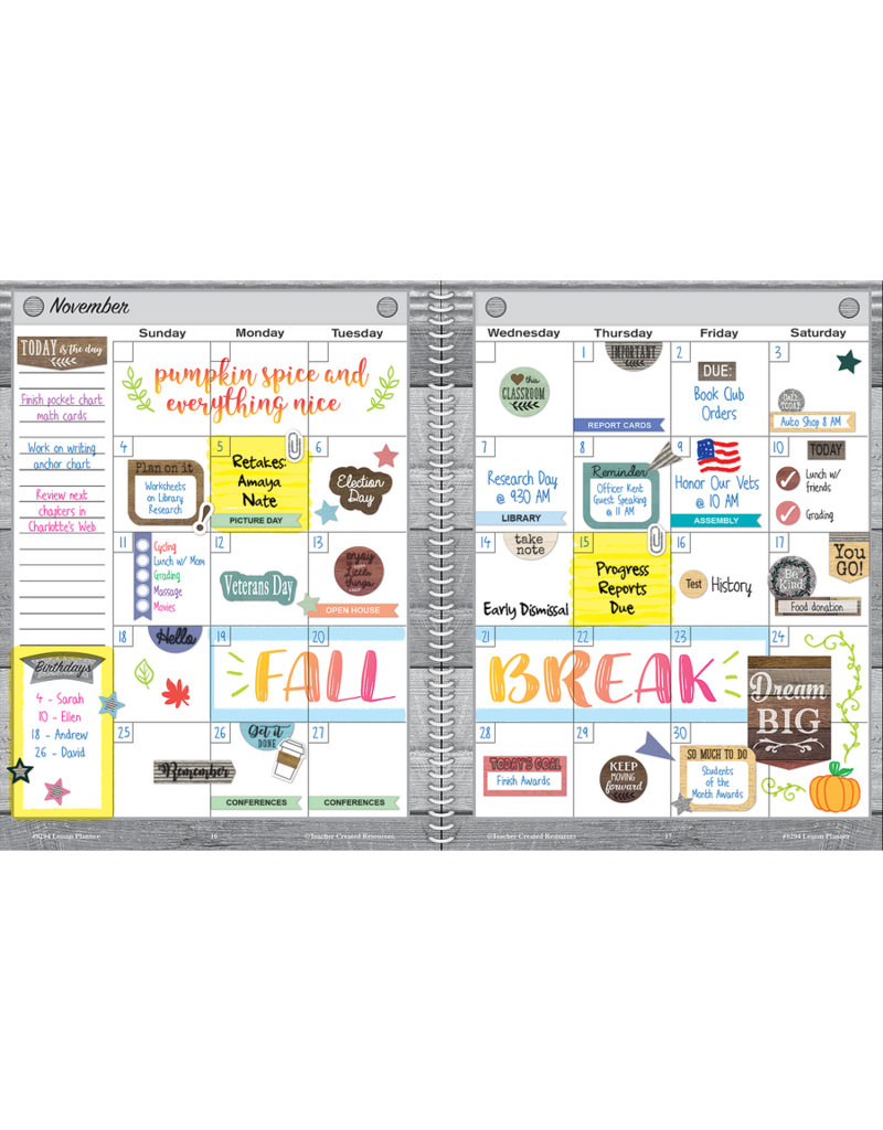 Home Sweet Classroom Lesson Planner