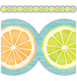 Lemon Zest Citrus Slices Die-Cut Border Trim
