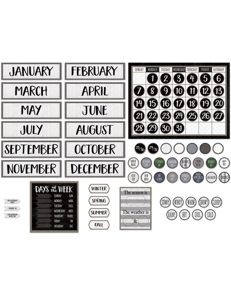 Modern Farmhouse Calendar Bulletin Board