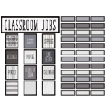 Modern Farmhouse Classroom Jobs Mini  Bulletin Board