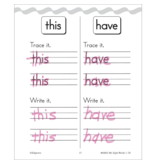 My Sight Words 1-50 Book