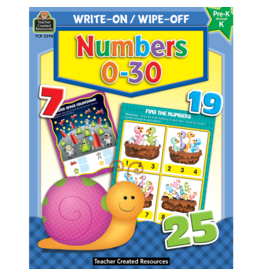 Numbers 0-30 Write-On Wipe-Off Book