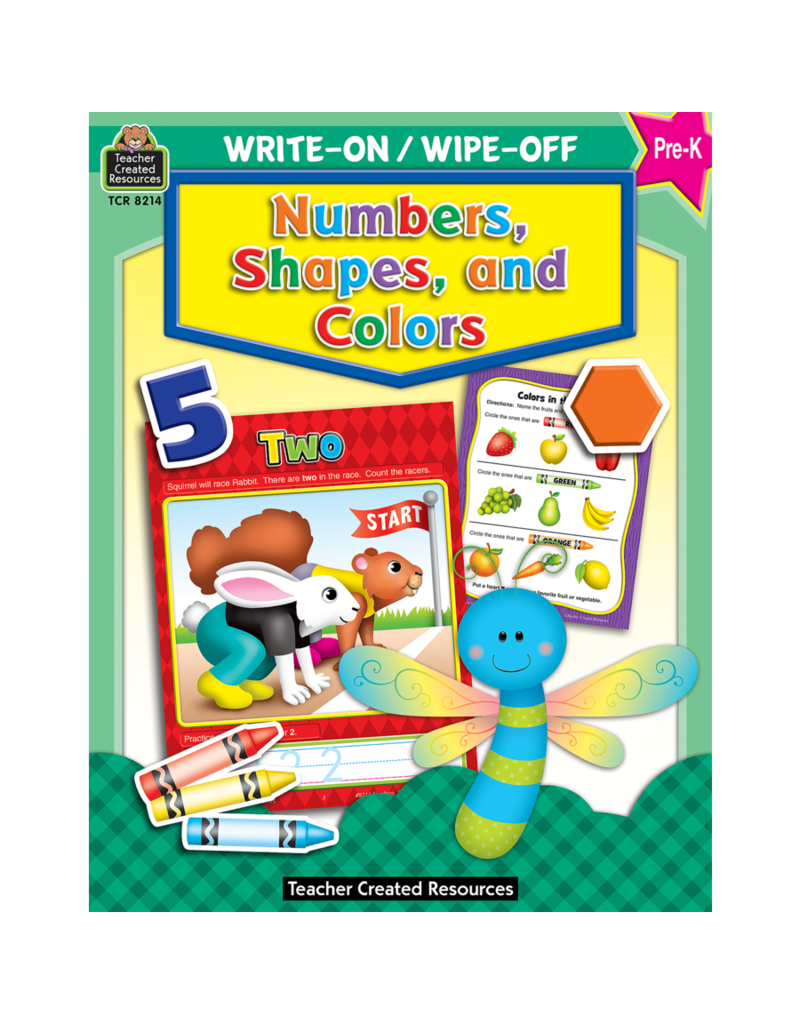 Numbers, Shapes, and Colors Write-On/Wipe-Off