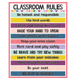 Oh Happy Day Classroom Rules Chart