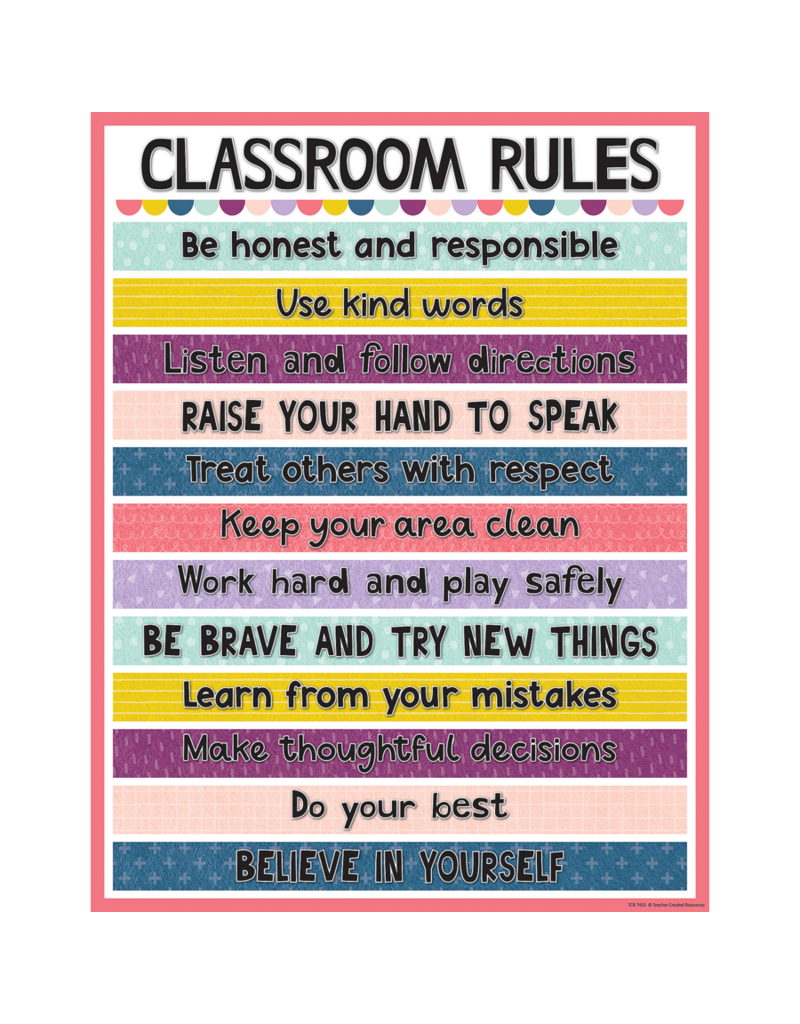 Oh Happy Day Classroom Rules Chart