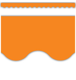 Orange Scalloped Border Trim