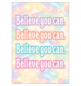Pastel Pop Believe You Can Positive Poster
