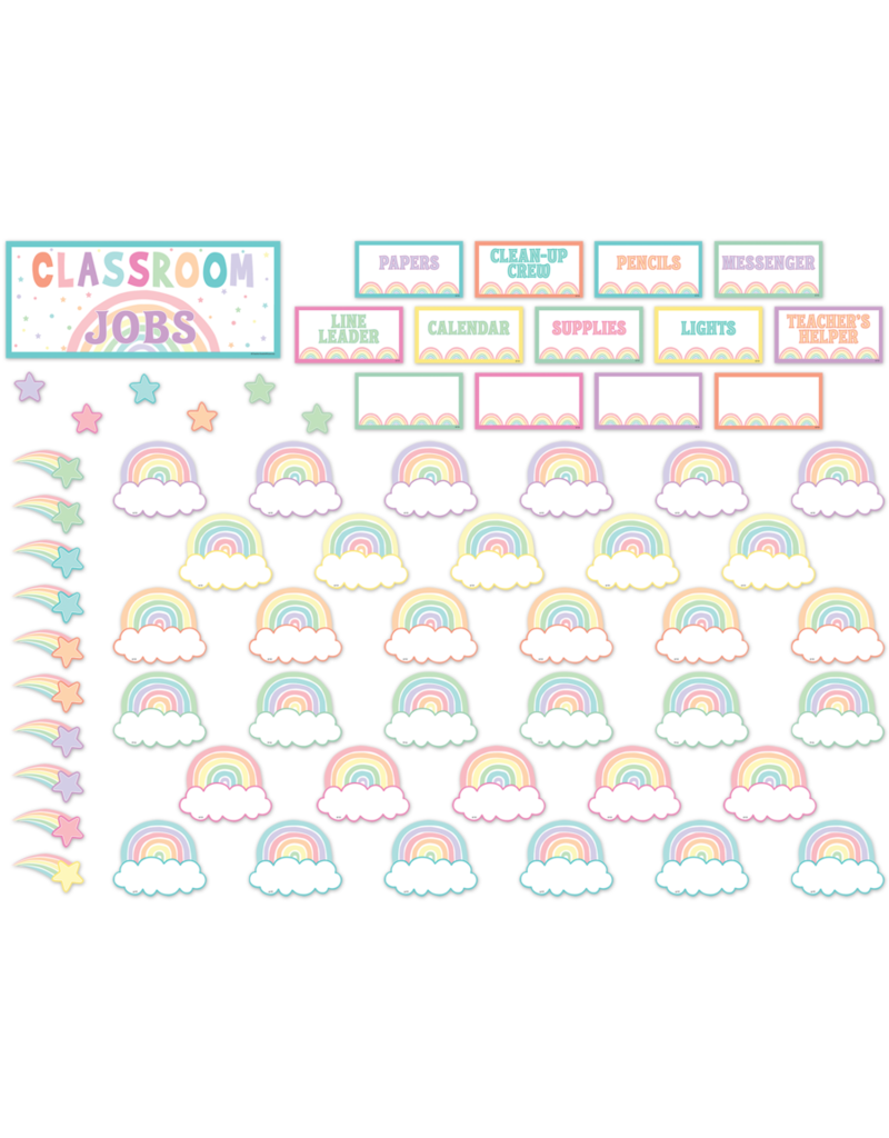 Pastel Pop Classroom Jobs Mini Bulletin Board